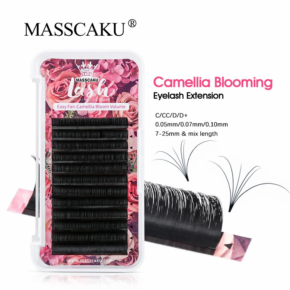 Eyelash Extension Human Hair - MASSCAKU Easy Fanning Volume Mega Wimperextensions