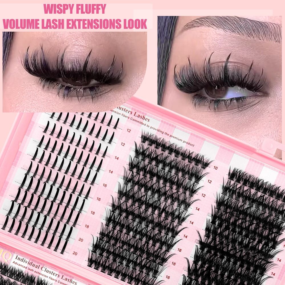 Eyelash Extension Natural Look - 9-16mm Lange Valse Wimpers 3D Volume