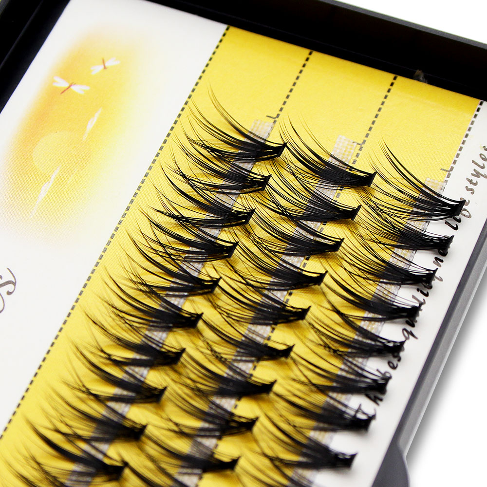 Eyelash Extension For Asian Eyes - Zwarte 60 Bundels Mink Individuele Cluster