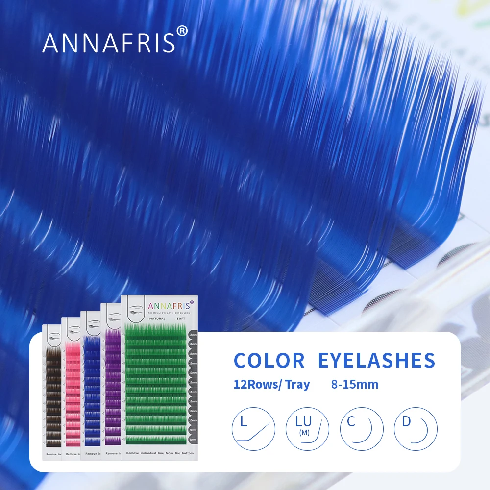 Eyelash Extension Russian - Annafris Individuele Gekleurde Wimper Extension C