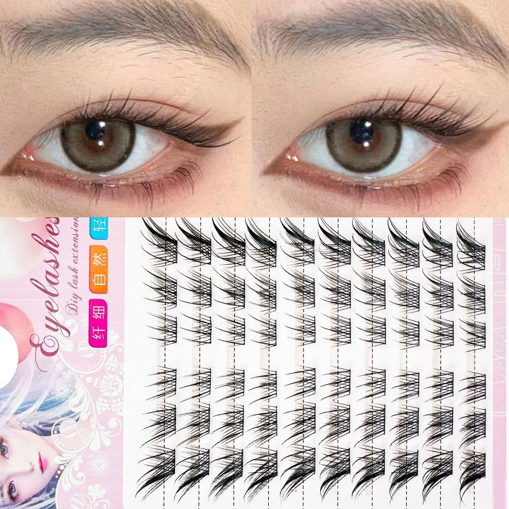 Eyelash Extension Human Hair - 3D Cat Eye Clusters Wimpers Natuurlijke