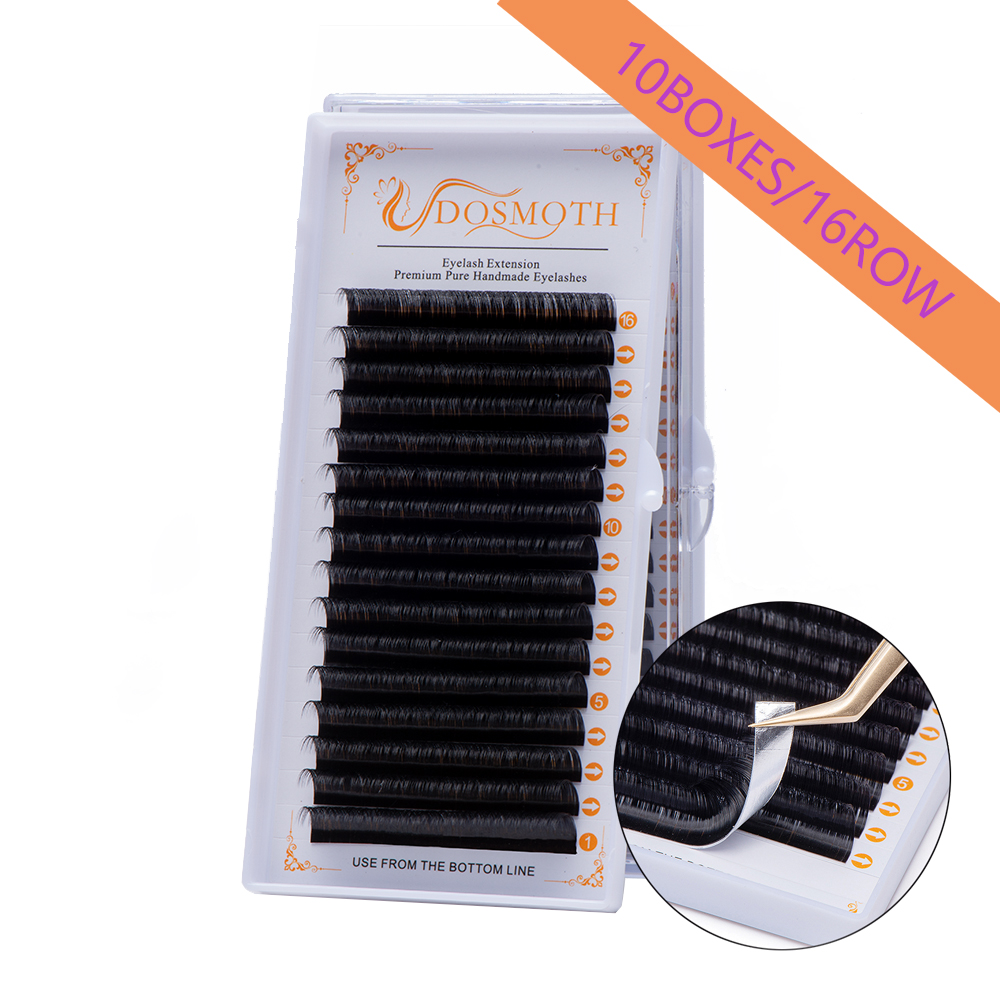 DOSMOTH 10 dozen 16 rijen 7-16 - Eyelash Extension For Asian Eyes recensie en prijs